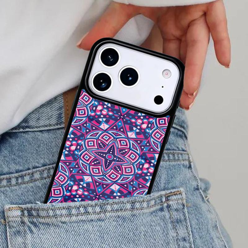 Indian Mandala Pattern Phone Case for iPhone 16e 15 14 13 12 17 Pro Max Plus Air 17pro Cover Coque