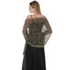Temperament Elegant Plum Blossom Sequins Embroidered Shawl Bridal Cheongsam Evening Dress Banquet Shawl