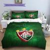 Fluminense FC Pattern Bedding Quilt Set  Home Decoration  Gift (1 * duvet cover + 2 * pillowcase  without core)