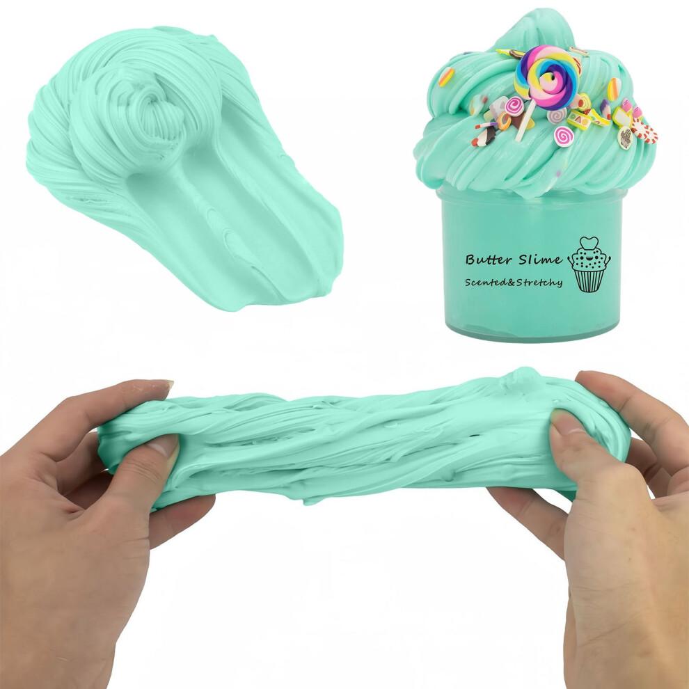 Butter Slime Kit – Fluffy Cloud Slime Bucket, Non-Toxic Sensory Toy, Birthday Gift & Party Favor for Kids, Compatible with Slime Play