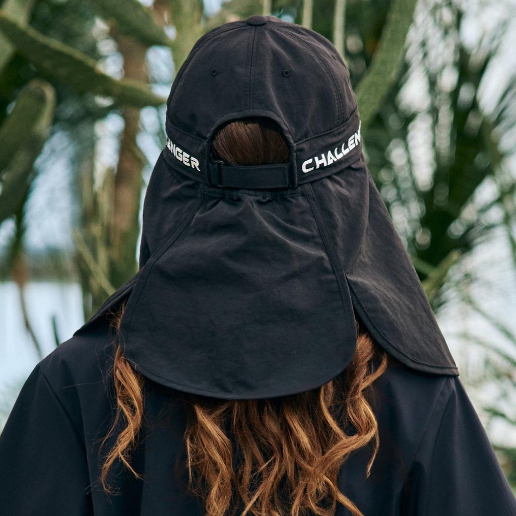 CHALLENGER Uni Logo Point Detachable Sun Guard Ball Cap Black