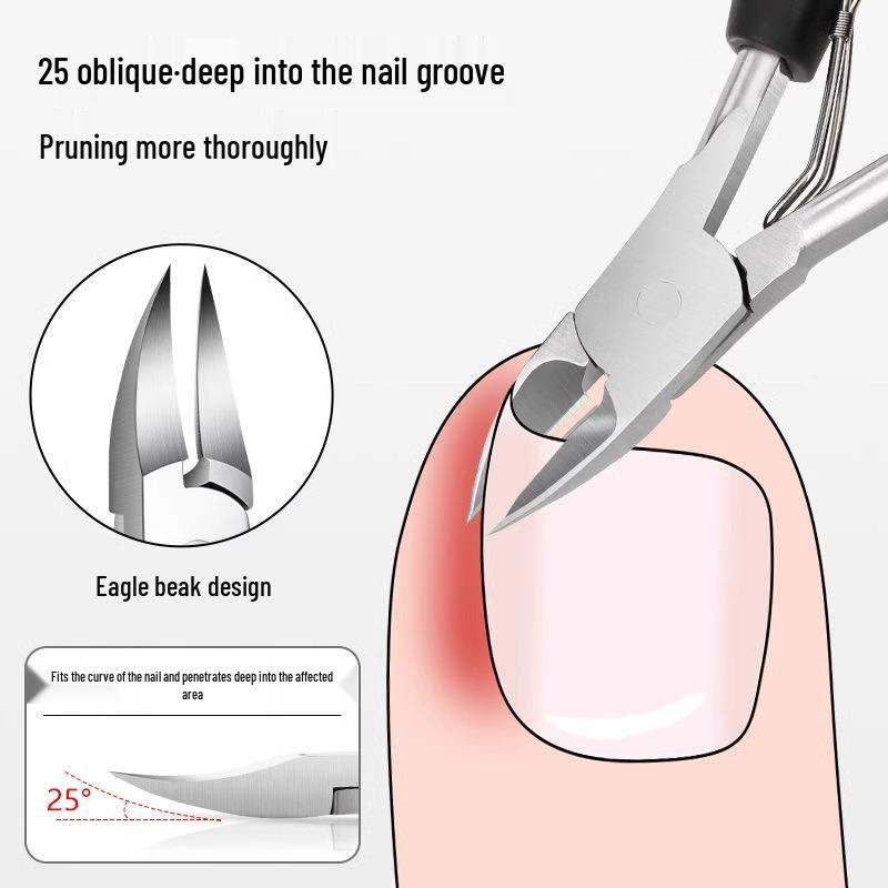Stainless Steel Ingrown Toenail Clipper and Pedicure Set