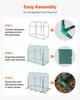 Crop Cage, 1.8 x 0.91 x 1.5 m Plant Protection Tent with Zippered Door, Wind-Resistant Tall Crop Cage, Easy to Install, Outdoor Raised Bed Cover with
