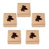 50Pcs Maple Leaf Pattern Kraft Paper Packing Box Small Gift Craft Wrapping Box Wedding Party Favor