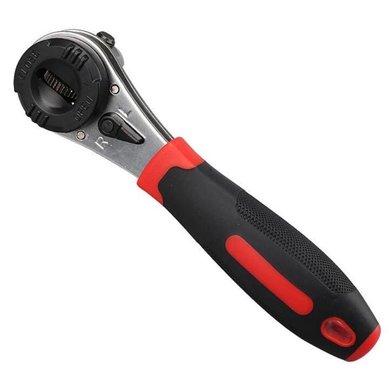 6-22mm Torque Spanner Adjustable Ratchet Wrench With Nonslip Handle Plumbing Pipe Ratchet Wrench Repairing Tool