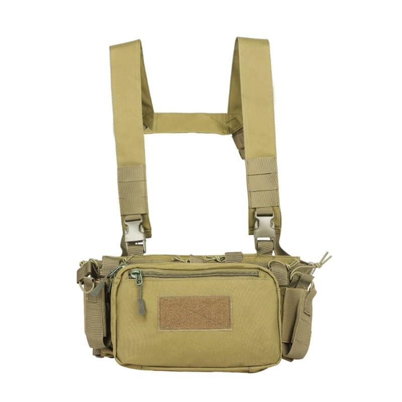 Multifunctional Chest Vest Lightweight Military Fan Equipment Field CS Training Bellyband Waist Pocket