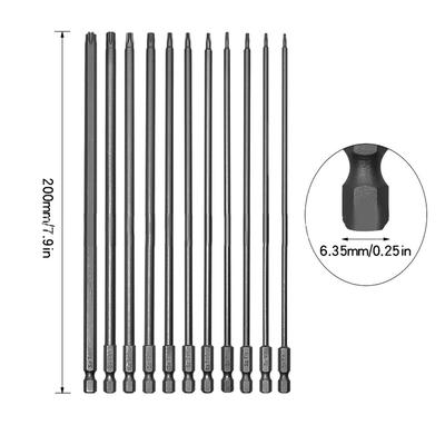 Hex Shank Magnetic Torx Screwdriver Bit Long Term Use