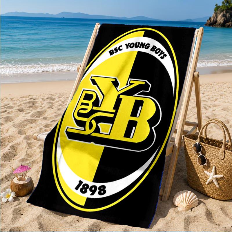 Πετσέτα Παραλίας BSC Football Κίτρινη και Μαύρη Ενότητα, Γρήγορο Στέγνωμα, Εύκολη Φροντίδα, Κατάλληλη τόσο για Γυμναστική όσο και για Διακοπές στην Παραλία, Απαραίτητο για Σπορ