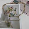 Metal Chain Waist Belt With Water Embellishment For Women And Summer Fashion