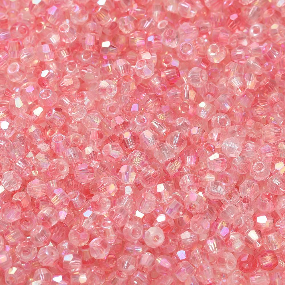 100pcs 3.5x4.5mm Shiny Crystal Beads Glass Mixed Beads Loose Spacer Beads for Bracelet DIY Jewelry Making Accessories