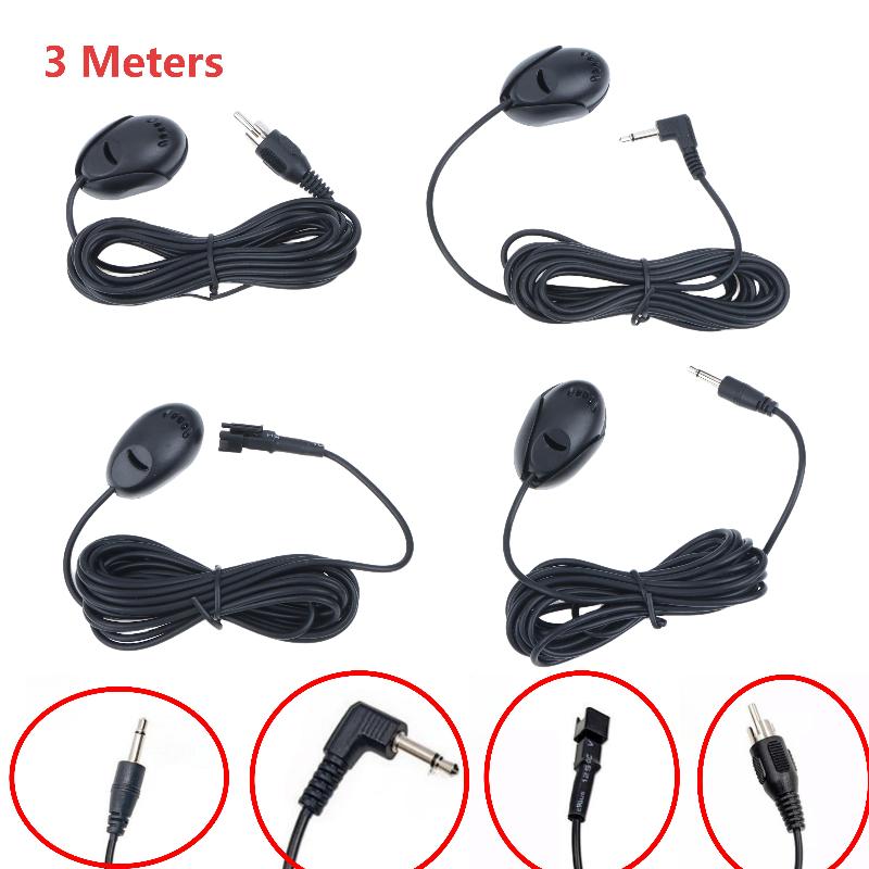 External Wired Car Microphone Cable Paste Mount High Sensitivity Pickup Mic for Car Stereo System
