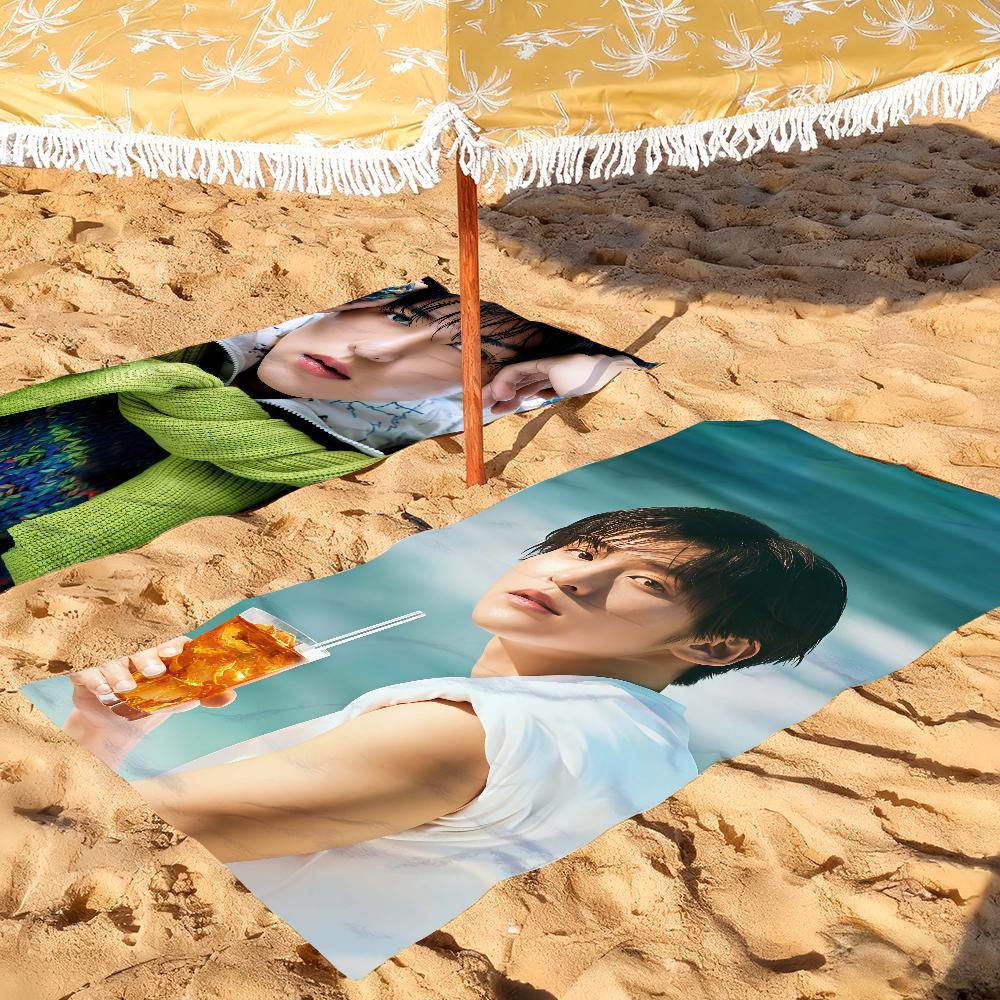 Japanese model R-Ren M-Meguro Towel Drying Bath Towel Applicable To Light Swimming Camping Yoga Beach Out