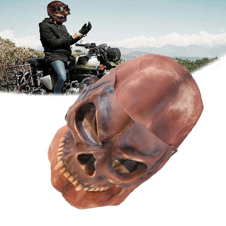 Washable Skull Skeleton Visor Adjustable Motorcycle Helmet Skull Mask Prank Prop