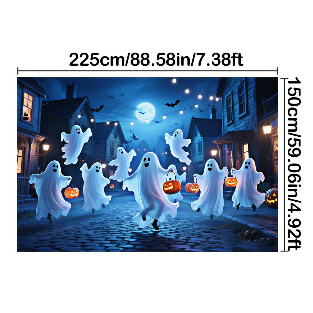 Halloweenské pozadí banner-Duch Jack-O'-Lantern prvky pro vnitřní/venkovní večírky, Promoce, Halloweenská výzdoba, Akce