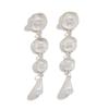 Pearl Earrings Jewelry Round Tassel Niche Stud Earrings Exaggerated Personality Long Water Drop Earrings