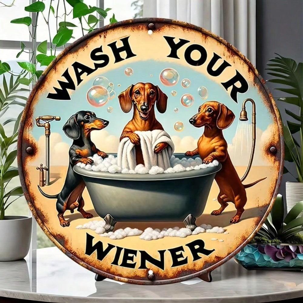 Perforated Dachshund Metal Sign Dog Lovers Gift Home Wall Art