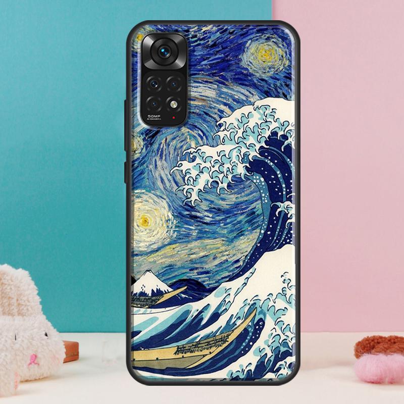 

Чехол Звездная ночь Ван Гога для Xiaomi Redmi Note 13 12 Pro 14 11 9 10 9S 10S 11S 12S Redmi 14C 13C 10C 12C Redmi Note 9 Pro