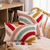 B&B Ins Wind Tufted Pillow Case Nordic Geometric Living Room Sofa Cushion Waist Pillow Rainbow Tassel Bedroom Pillow