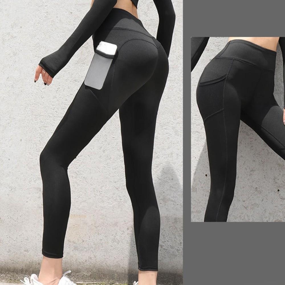 Mesh Pocket Yoga Pants High Waist Sports Pants Leggings Fitness Pants Exercise