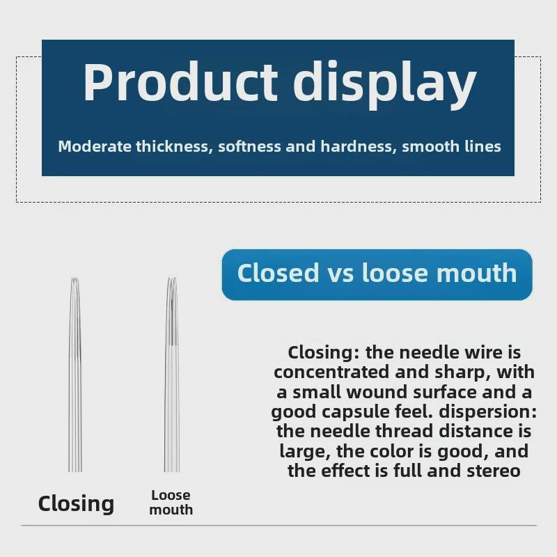 Genuine PCL Handmade Fog and Simple Embroidery Eyebrow Tattoo Needles