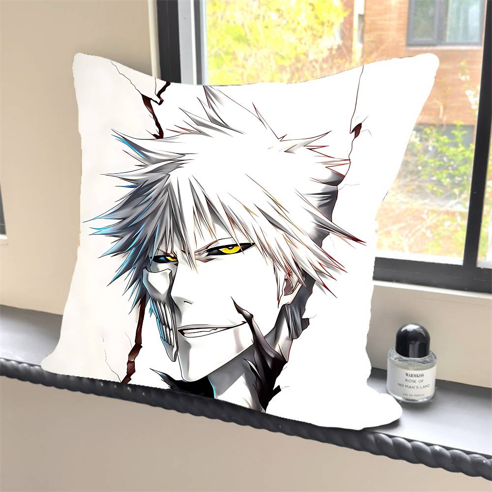 1PC A-Anime B-Bleach Character  Pillow Case Square  Bedroom Sofa Leisure Comfort Cushion Car Home Decoration Pillowcase 40x40