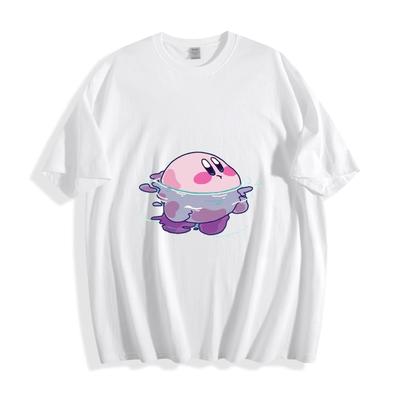 Kirby Melting Swim Tee - Pink Chibi Kirby Water Float Cute Nintendo T-Shirt