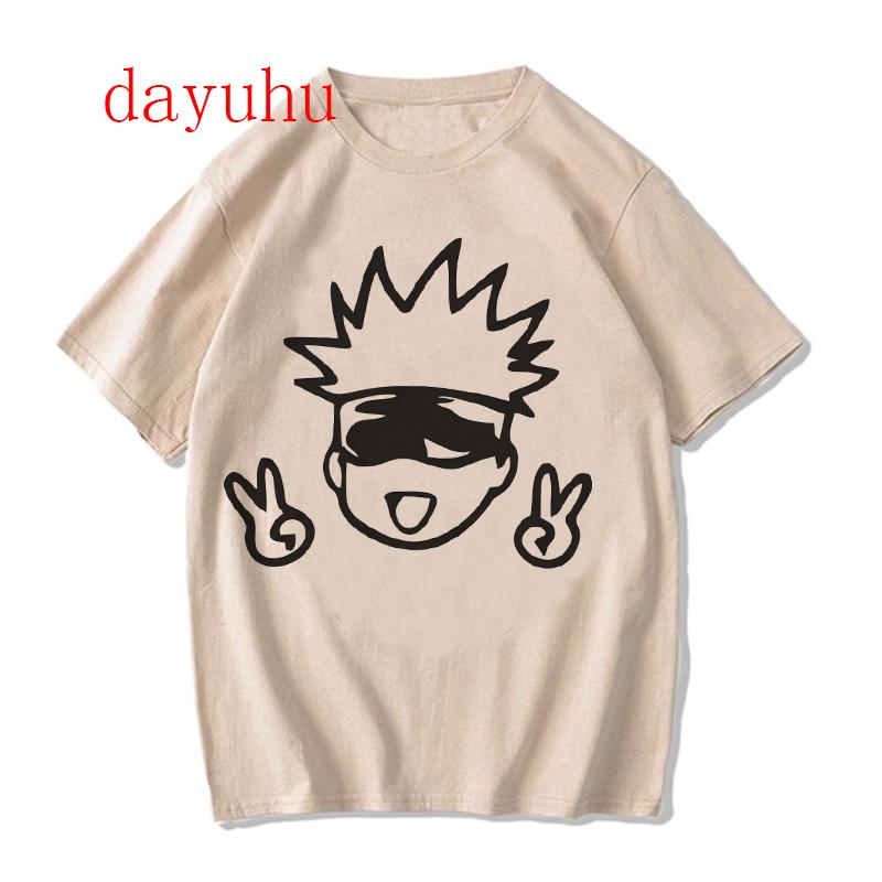Harajuku Tshirt Unisexga Japanese Anime Jujutsu Kaisen T Shirt Gojo Satoru Tops Yuji Itadori Graphic Tees Cool Unisex Tshirt