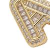 Zirconia English Letter Pendant Necklace Men Women Fashionable Necklace Jewelry Accessory for Party A