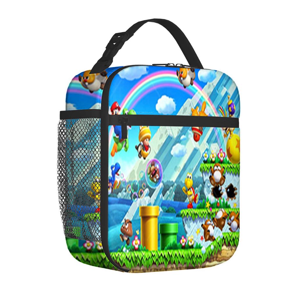 Cartoon Lunch Bag Bento Bag Fully Printed 3D Digital Thermal Insulation Bag Portable Outdoor Children'S Picnic Bag