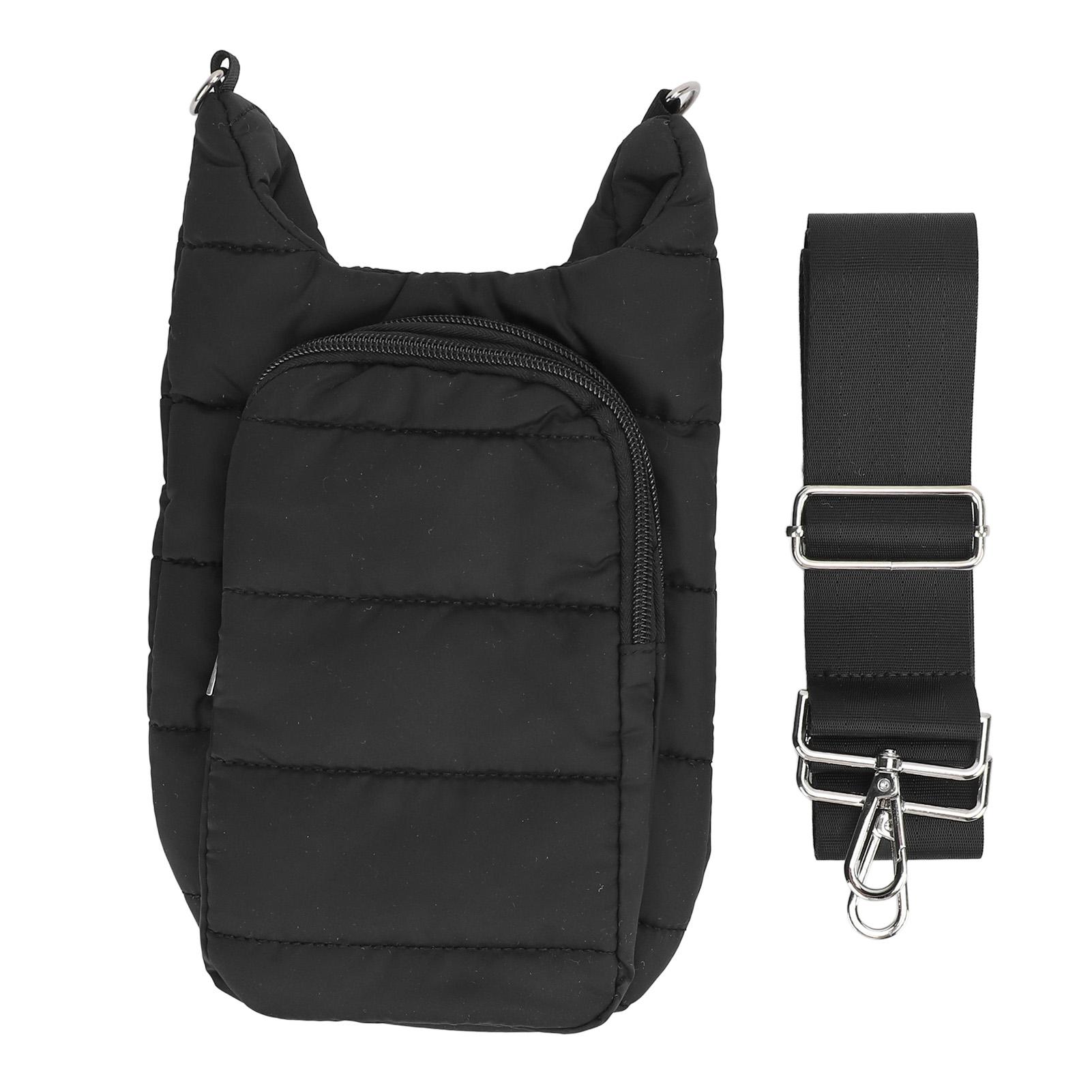 

Water Bottle Carrier Bag Portable Fashion Insulated Water Bottle Cover with Shoulder Strap for чорний