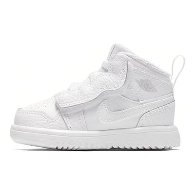 Air  1 Mid Combustível Alternativo Confortáveis Casuais Tênis Walker de Cano Alto Sapatos de Bebê Branco AR6352-109