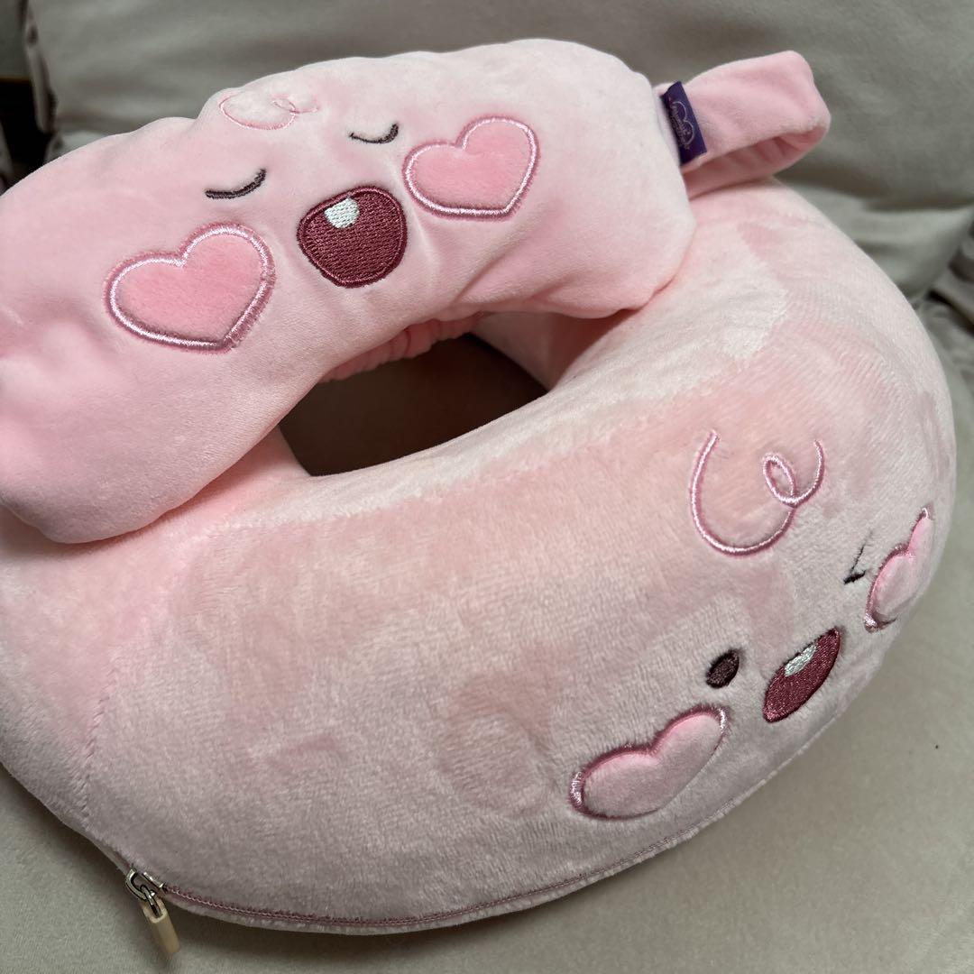 

[Б/У] TWICE Kakao Friends Apeach Collaboration Neck Pillow Eye Mask
