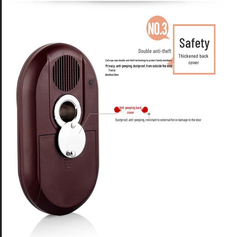 Universal Anti-theft Doorbell with Integrated Anti-peep Viewer