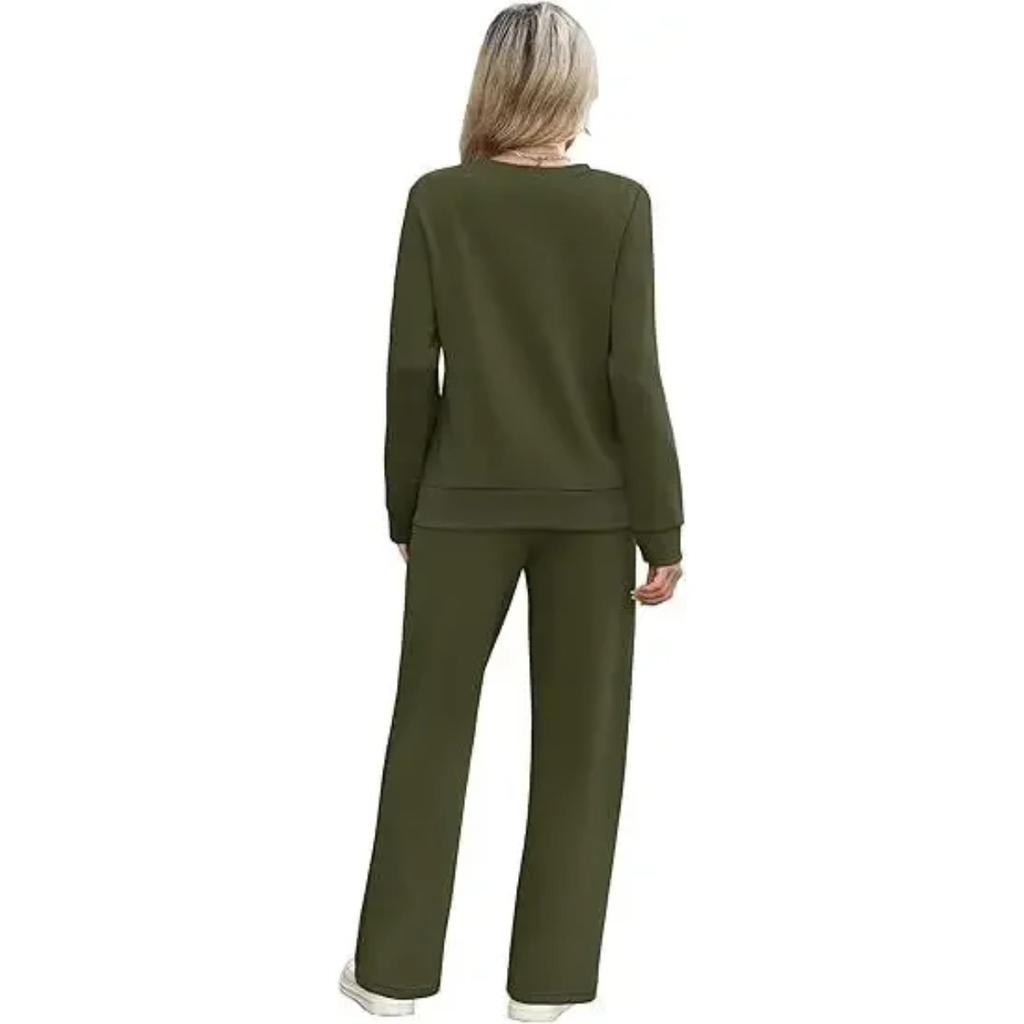 Plus Size Women's Fashion Long Sleeve Long Pants Set Casual Two-Piece Suit New Autumn Collection Comfortable Sets