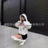 Unisex Oversized Hooded Sweatshirt With Graphic Print Hip Hop Streetwear Loose Fit Pullover Fall
