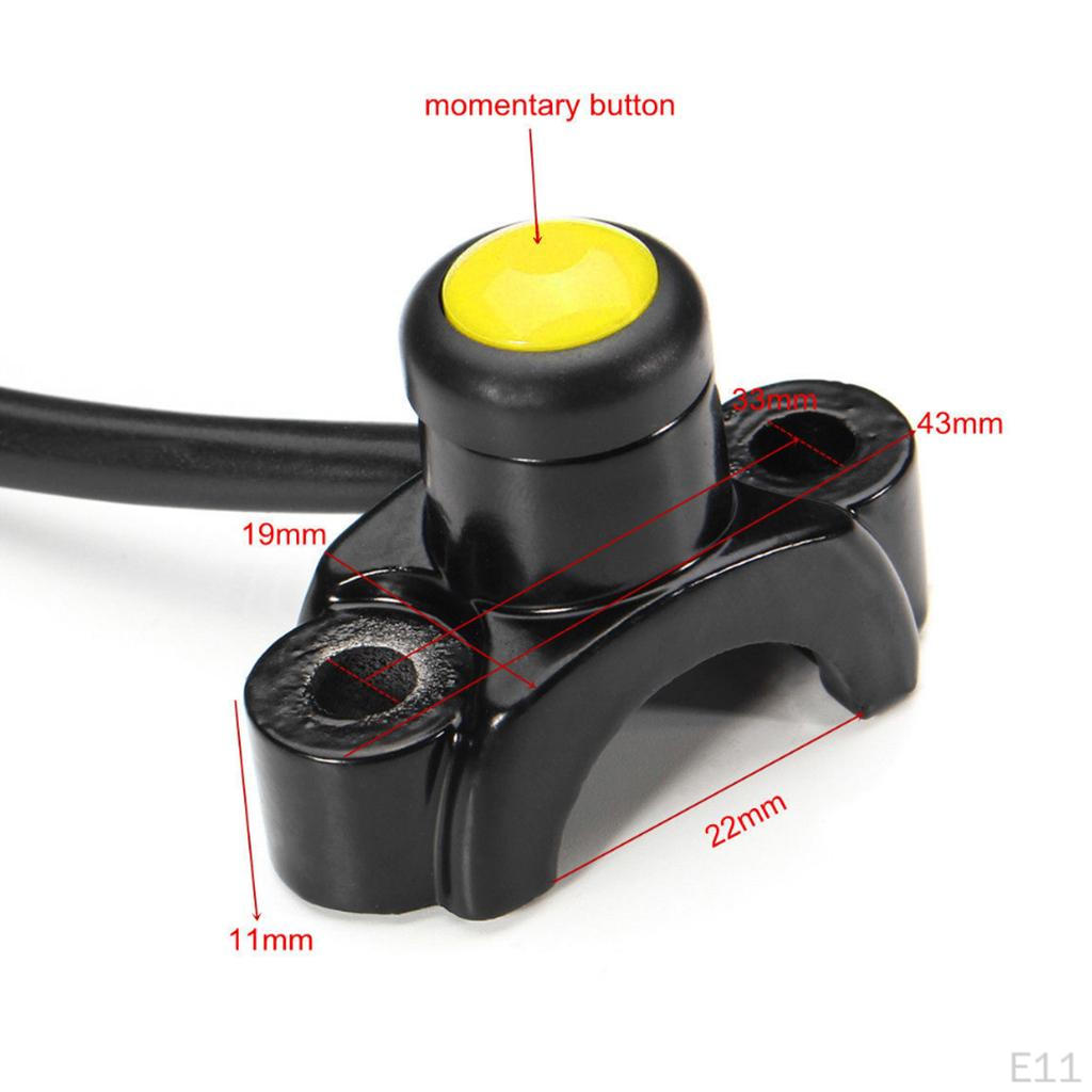 ATV 22mm Handlebar Engine Kill Stop Button Switch