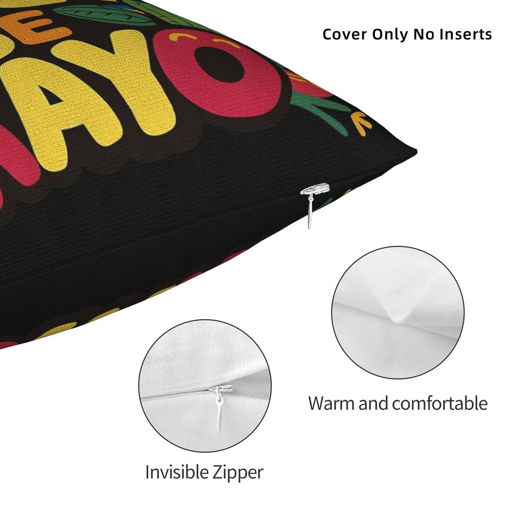 Cinco De Mayo 2026 Pillow Cover Merch Printed Cushion Cover Decorative Pillow Case Cover Home Multi Size