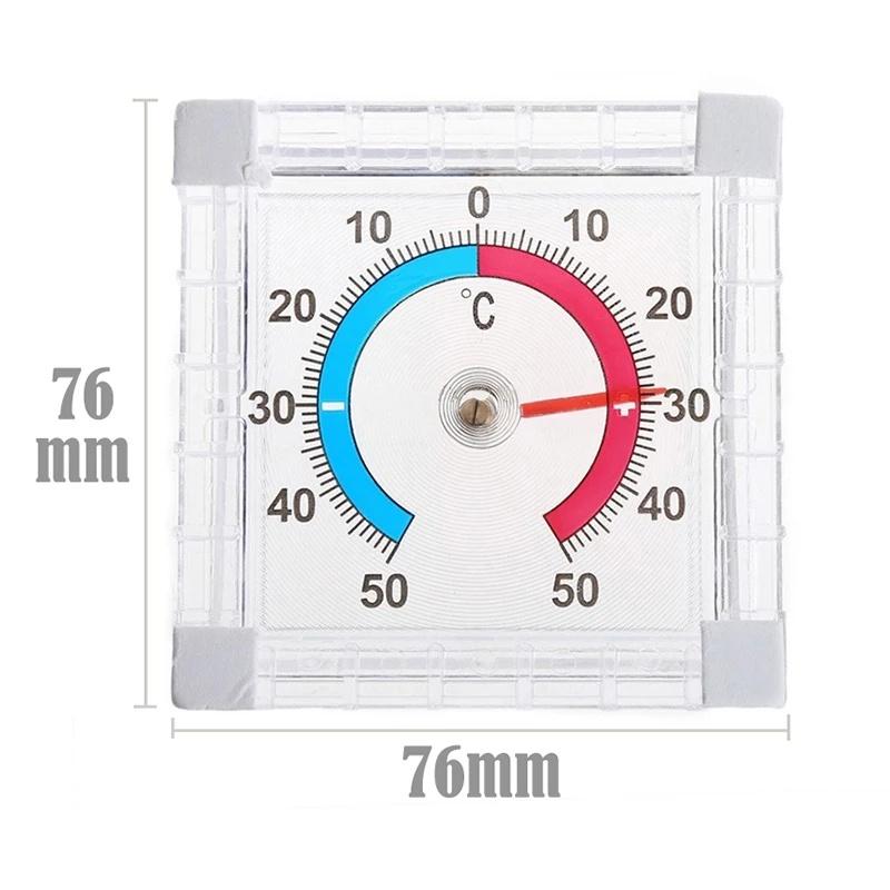 1pc Temperature Thermometer Window Indoor Outdoor Wall Garden Home Graduated Disc Measurement