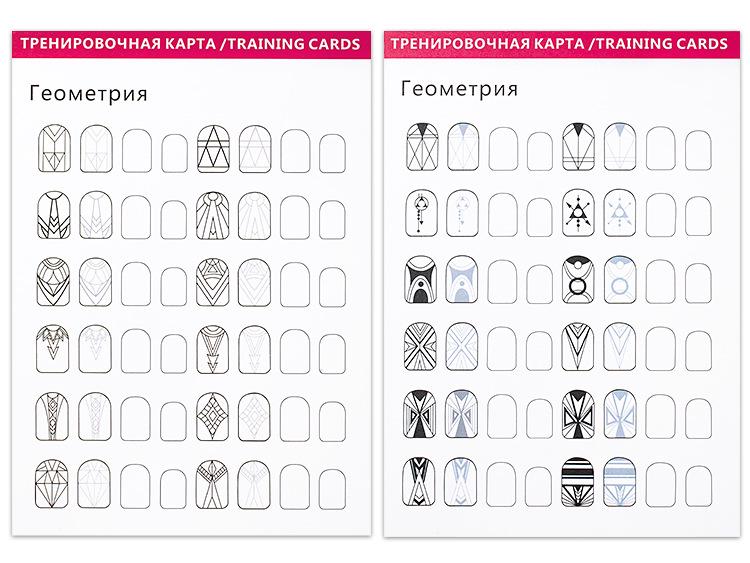 Πίνακας Εξάσκησης Τέχνης Νυχιών: Επαναχρησιμοποιούμενο Εργαλείο Σχεδίασης Περιγράμματος & Γραμμών για Αρχάριους