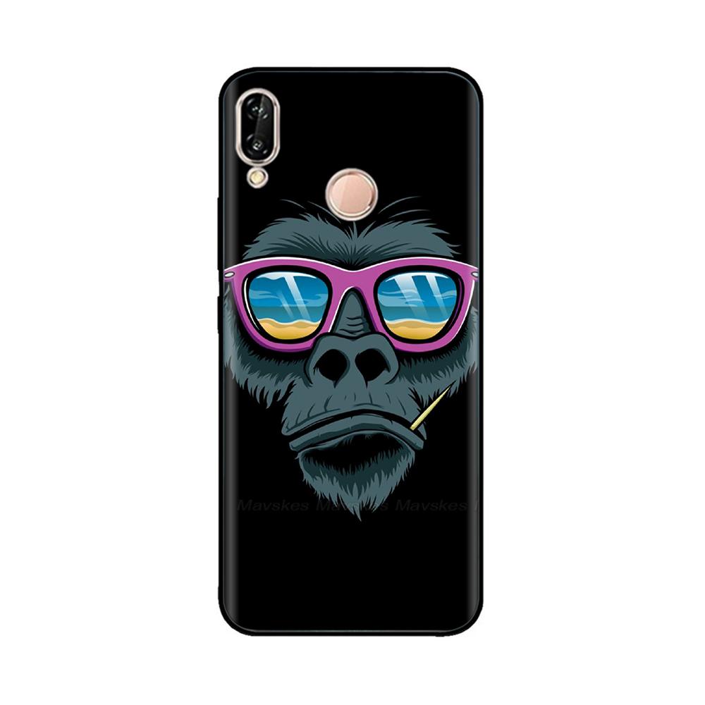 for Huawei P20 Lite Case Silicon Soft TPU Printed Phone Cover Case For Huawei P20lite P 20 Lite Bumper Case Shockproof 5.84 inch