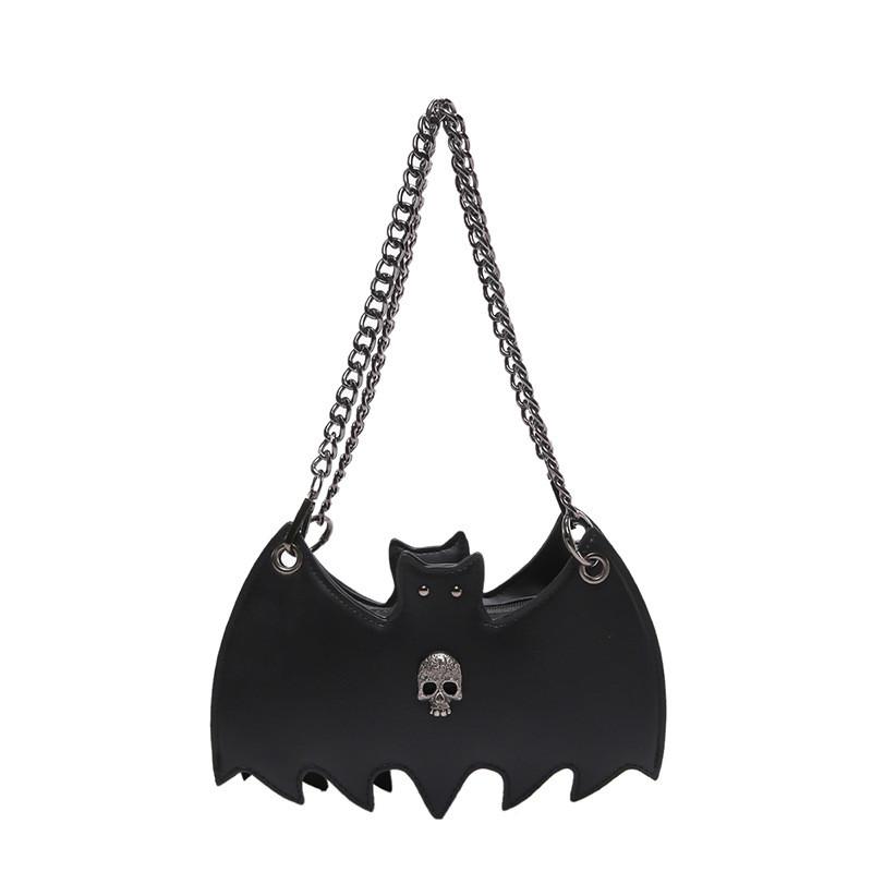 Fashion Creative Bat Woman Small Pu Chain Crossbody Bag For Daily Use