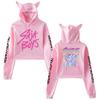 Hot K-pop Anime Kpop Demon Hunter Saja Boys Crop Tops Women Sweatshirt Long Sleeve Girls Fashion Hoodie