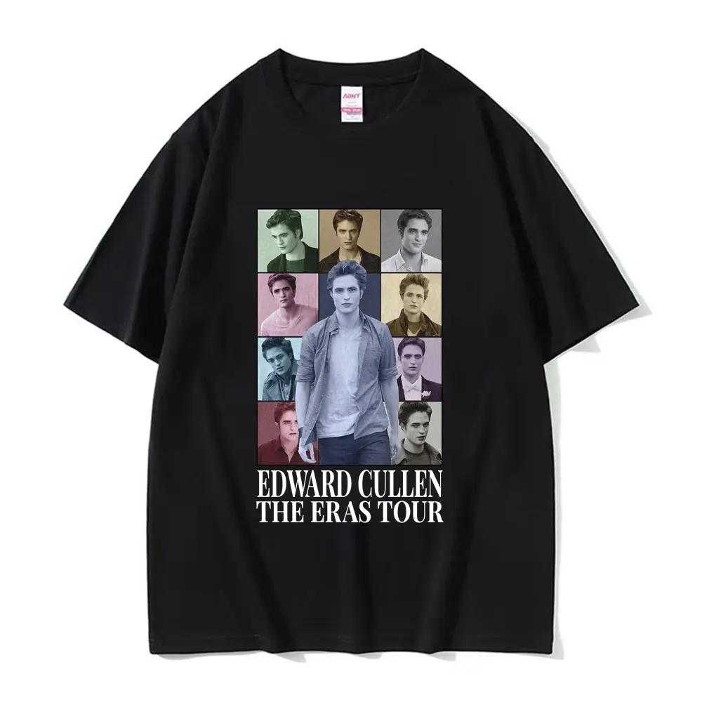 Edward Cullens Era Tour Twilight Saga Movie Tshirt Mens  Womens Casual Short Sleeved Oversized Pure Cotton Tshirt S