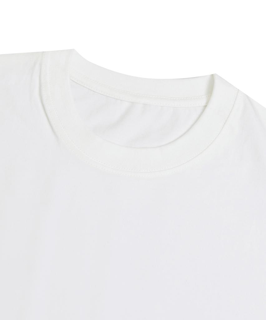 STANDARDERROR 87-Stan324 Triple Noise Star Crack Solid Short Sleeve T-Shirt (2 Colors)