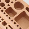 Sturdy Beechwood Tool Holders Multiple Compartment Designs for Home Studios or Professional Workspaces