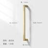 WV Chinese Kitchen Furniture Handles Modern Cupboard Dressers Brass Gold Cabinet Door Handles Closet Drawer Knobs Hardware