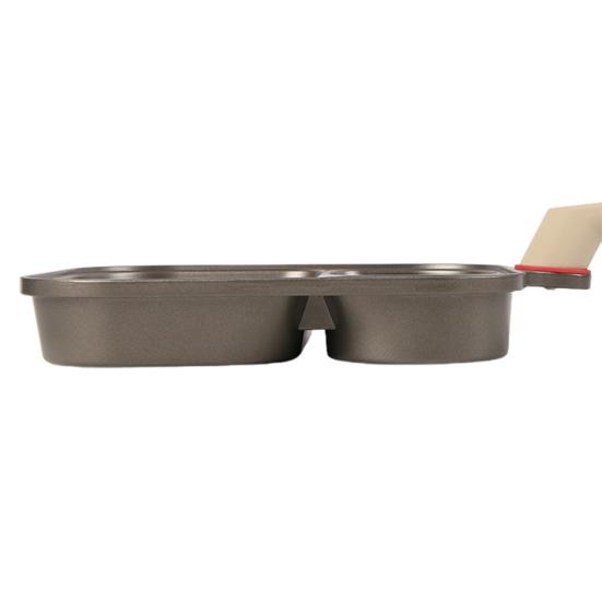 3-In-1 Breakfast Pan Non-Stick Cooking Pan Large Capacity Omelette Skillet Pancake