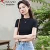 Women's Slim Fit Ribbed Crop Top