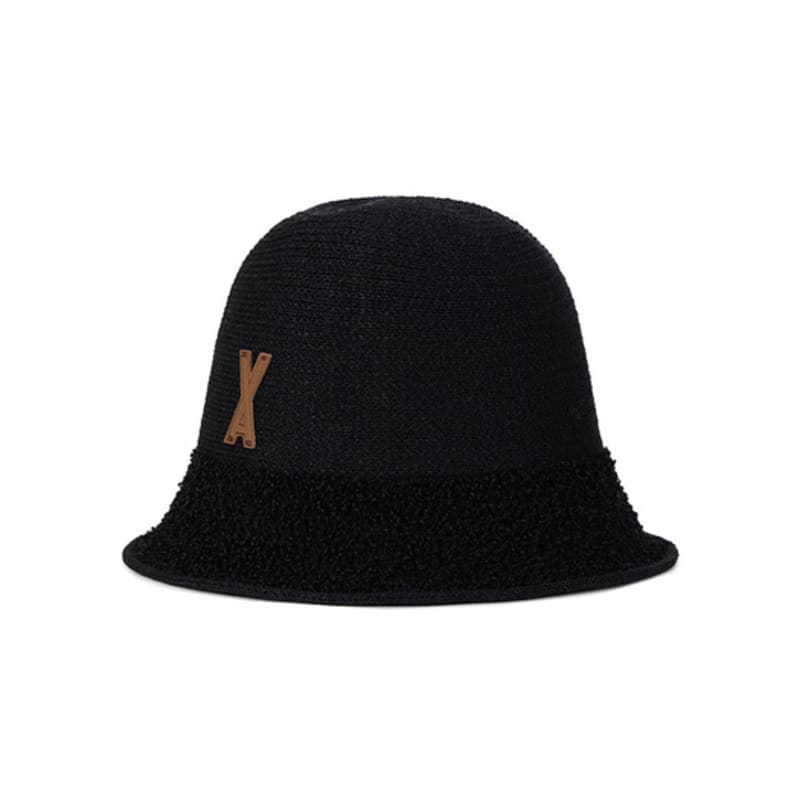VARZAR VA Patch Towel Bucket Hat Black