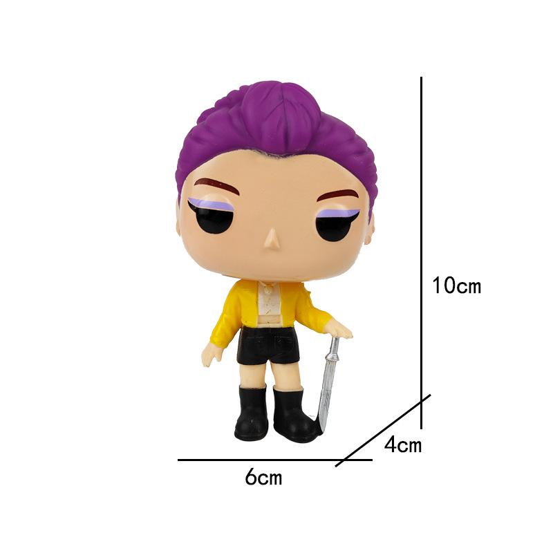 10 Stück Kpop Dämonenjäger Figur PVC Modell Anime Figur Sammlung Statue Schreibtisch Dekoration Puppen Kinderspielzeug Halloween Geschenke